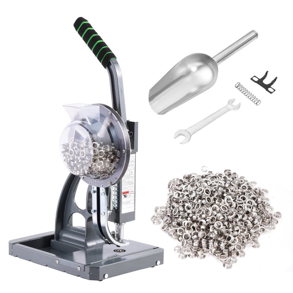 Xianers Hand Press Grommet Machine Industrial Eyelet Grommet Machine Heavy Duty Auto Refill Hand Press Punch Tool Industrial Eyelet Grommet Machine with 2000 Grommets Eyelets for Curtains gaudily