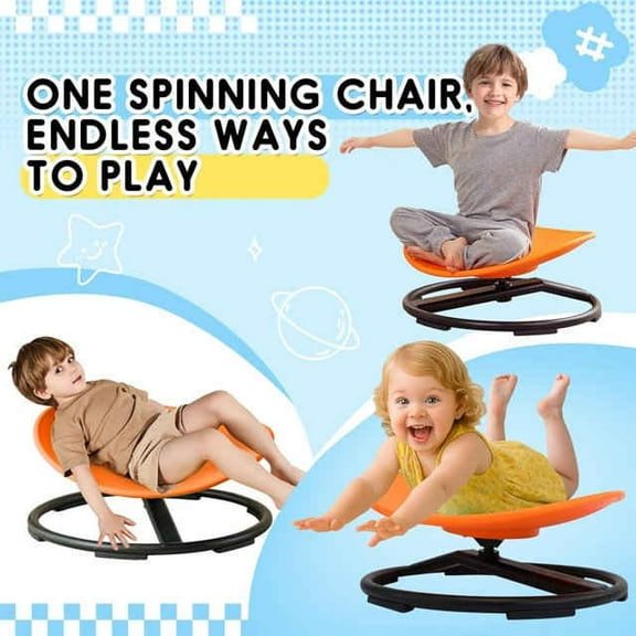 Xianers Kids Sensory Chair Swivel Wobble Sensory Play Toy Chair Sensory Swing Chair for Kids Boys Girls Children clean
