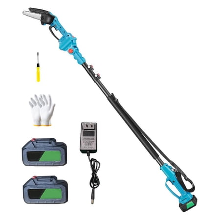 Xianers Tree Branches Electric Saw Electric Pruning Saw Extendable for High Branches Battery and Charger Included Multi-Angle Extension Pole Saw for Courtyard Street Trees Parks nice