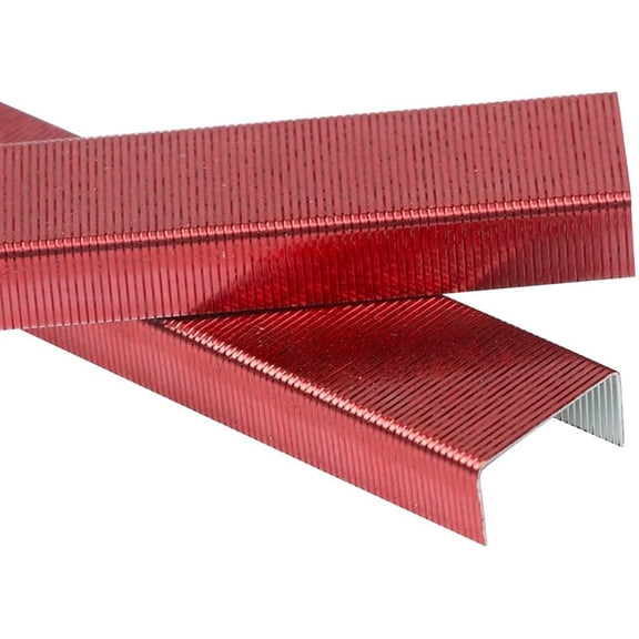 XiangJi Standard Size Colorful Staples - Ruby Red - 5000/box