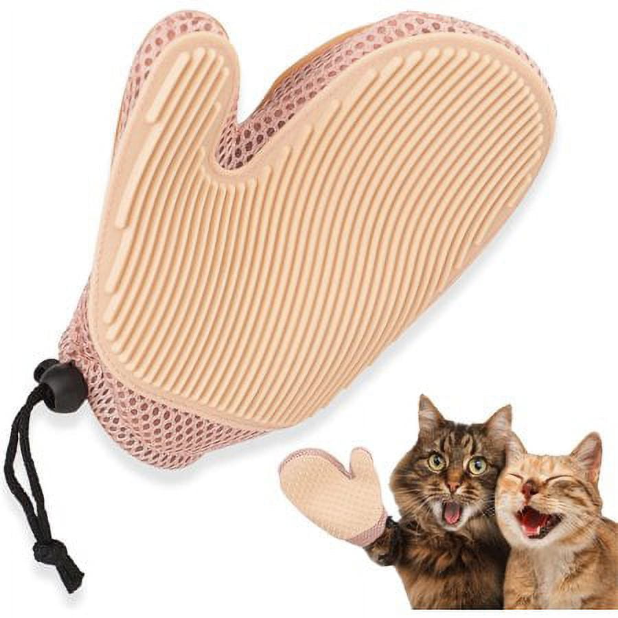 Xiangyi 2 in 1 Cat Hair Glove & Pet Fur Remover Glove, Dog Grooming Glove Brush for Shedding