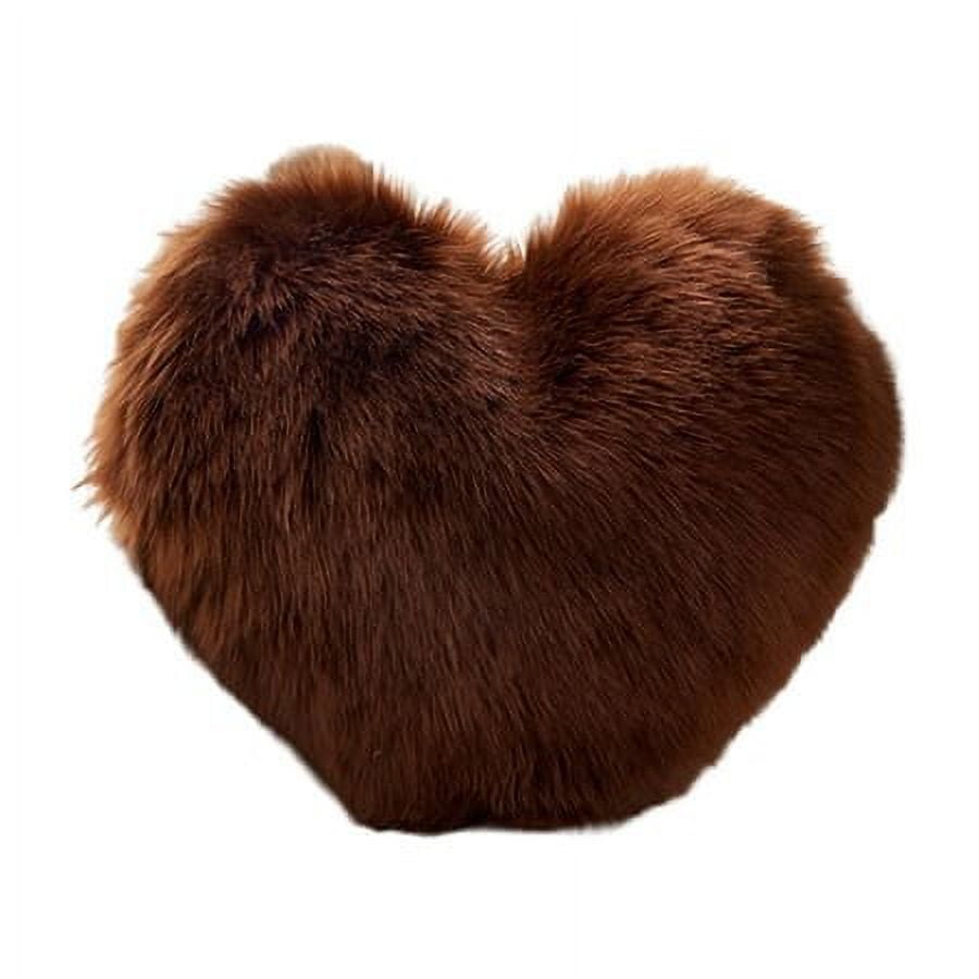 Xiangyi Cheer US Decorative Throw Pillows for Girls Fluffy Heart and
