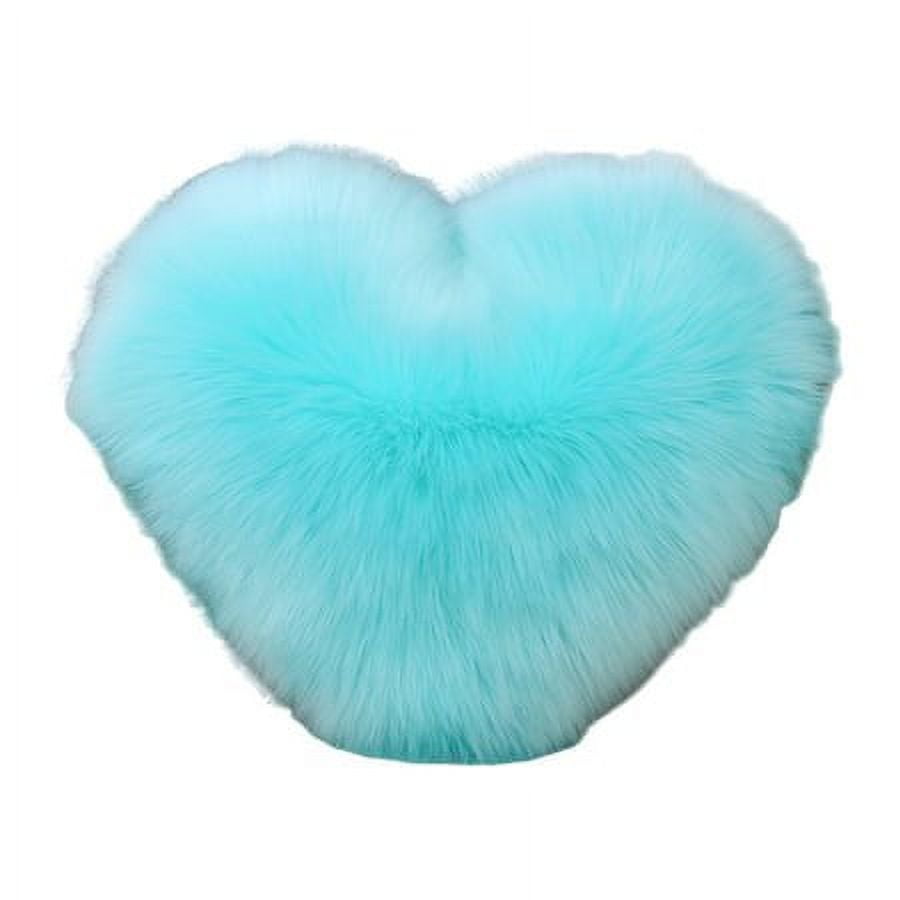 Xiangyi Cheer US Decorative Throw Pillows for Girls Fluffy Heart and Soft Rainbow Pillow. Plush