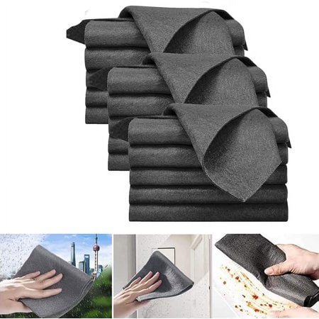 Xiangyi Thickened Magic Cleaning Cloth, Reusable Microfiber CleaningRag, Streak-Free Miracle Cleaning Cloths, Upgrade All-Purpose Microfiber Towels for Kitchens, Glass, Cars and Windows
