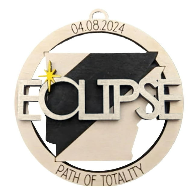 Xianxian Solar Eclipse Listing Solar 2024 Ornament Wooden 2024 Keepsake