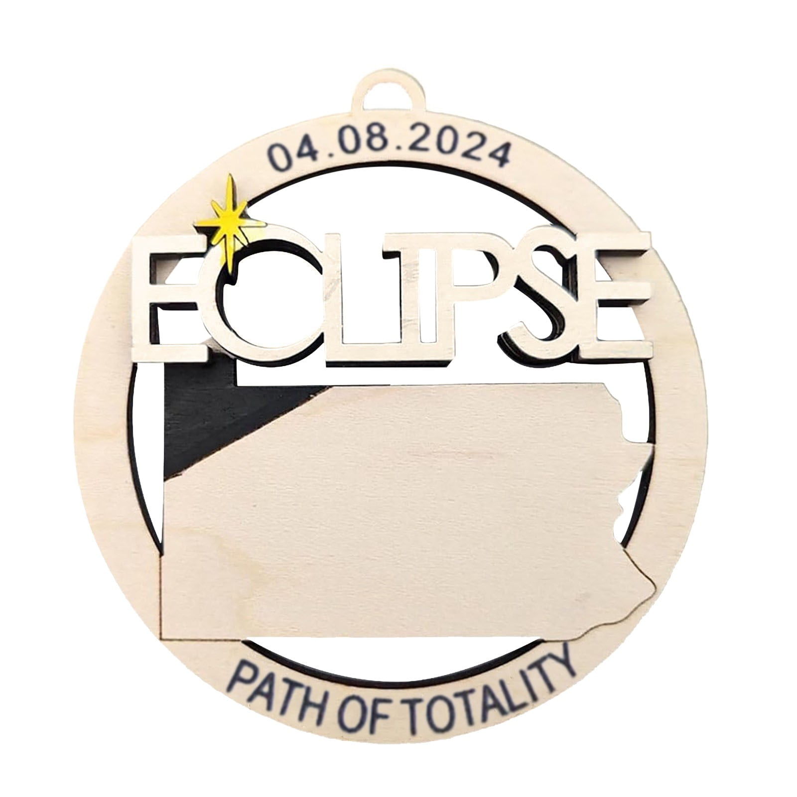 Xianxian Solar Eclipse Listing Solar 2025 Ornament Wooden 2025 Keepsake