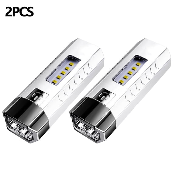 From Xiao Bei strict selection LED Ultra Bright Multifunctional Flashlight Outdoor Portable USB Power Bank COB Side Lights Camping Fishing Lighting flashlight