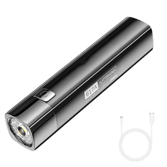 From Xiao Bei strict selection Portable 3 Mode-2 in1 G3 Tactical LED Mini Flashlight for Outdoor Adventures Ultra Bright Lighting & Power Bank USB Rechargeable