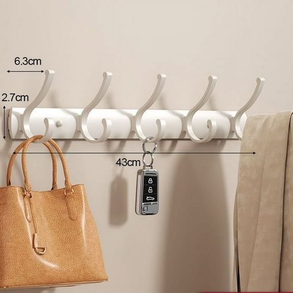 Xiao Hang Black White Wall Hook Coat Racks Key Bag Clothes Hat Robe Hook Hanger Carrying Vintage Wall Hooks To Screw Bathroom Hanging Hook