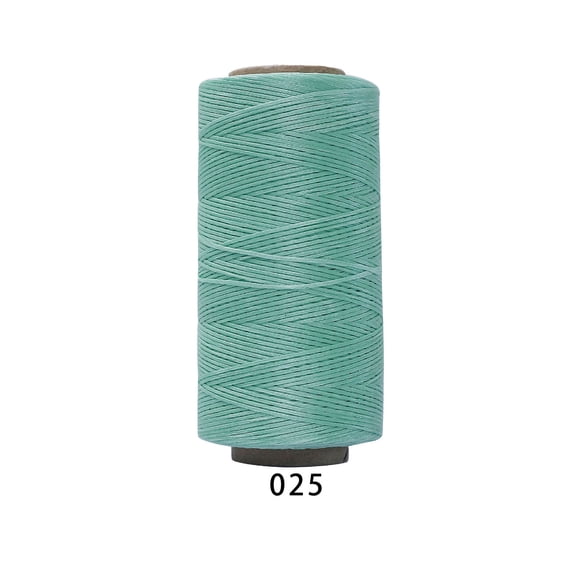 Xiao Hua 1 roll -196.85yd long flat polyester wax thread, 210D, 1mm wide hand sewn leather thread, universal process thread for leather projects, wallets, shoe repair, binding, A23