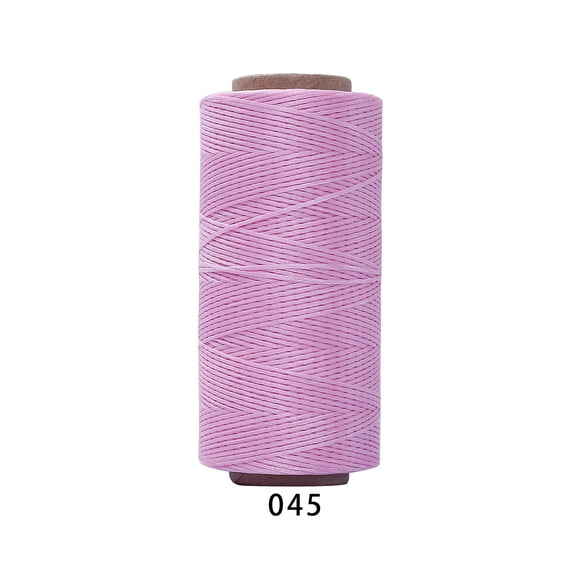 Xiao Hua 1 roll -196.85yd long flat polyester wax thread, 210D, 1mm wide hand sewn leather thread, universal process thread for leather projects, wallets, shoe repair, binding, A42