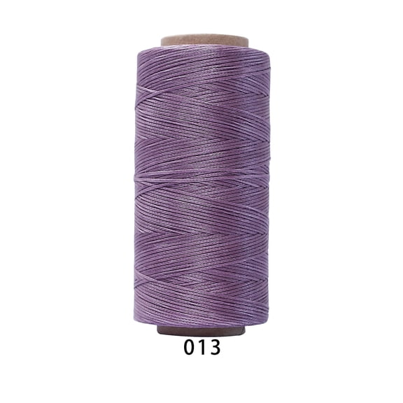 Xiao Hua 1 roll -196.85yd long flat polyester wax thread, 210D, 1mm wide hand sewn leather thread, universal process thread for leather projects, wallets, shoe repair, binding, A11