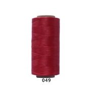 Xiao Hua 1 roll -196.85yd long flat polyester wax thread, 210D, 1mm wide hand sewn leather thread, universal process thread for leather projects, wallets, shoe repair, binding, A44