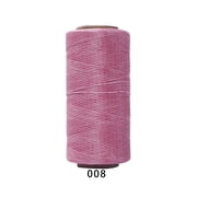 Xiao Hua 1 roll -196.85yd long flat polyester wax thread, 210D, 1mm wide hand sewn leather thread, universal process thread for leather projects, wallets, shoe repair, binding, A06