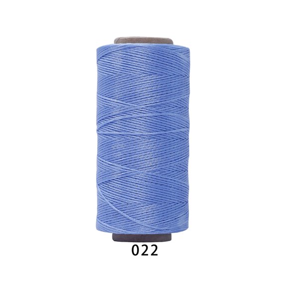 Xiao Hua 1 roll -196.85yd long flat polyester wax thread, 210D, 1mm wide hand sewn leather thread, universal process thread for leather projects, wallets, shoe repair, binding, A20