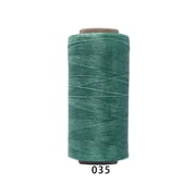 Xiao Hua 1 roll -196.85yd long flat polyester wax thread, 210D, 1mm wide hand sewn leather thread, universal process thread for leather projects, wallets, shoe repair, binding, A32