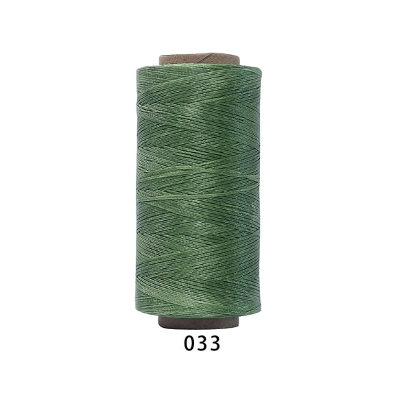 Xiao Hua 1 roll -196.85yd long flat polyester wax thread, 210D, 1mm wide hand sewn leather thread, universal process thread for leather projects, wallets, shoe repair, binding, A30