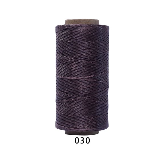 Xiao Hua 1 roll -196.85yd long flat polyester wax thread, 210D, 1mm wide hand sewn leather thread, universal process thread for leather projects, wallets, shoe repair, binding, A27
