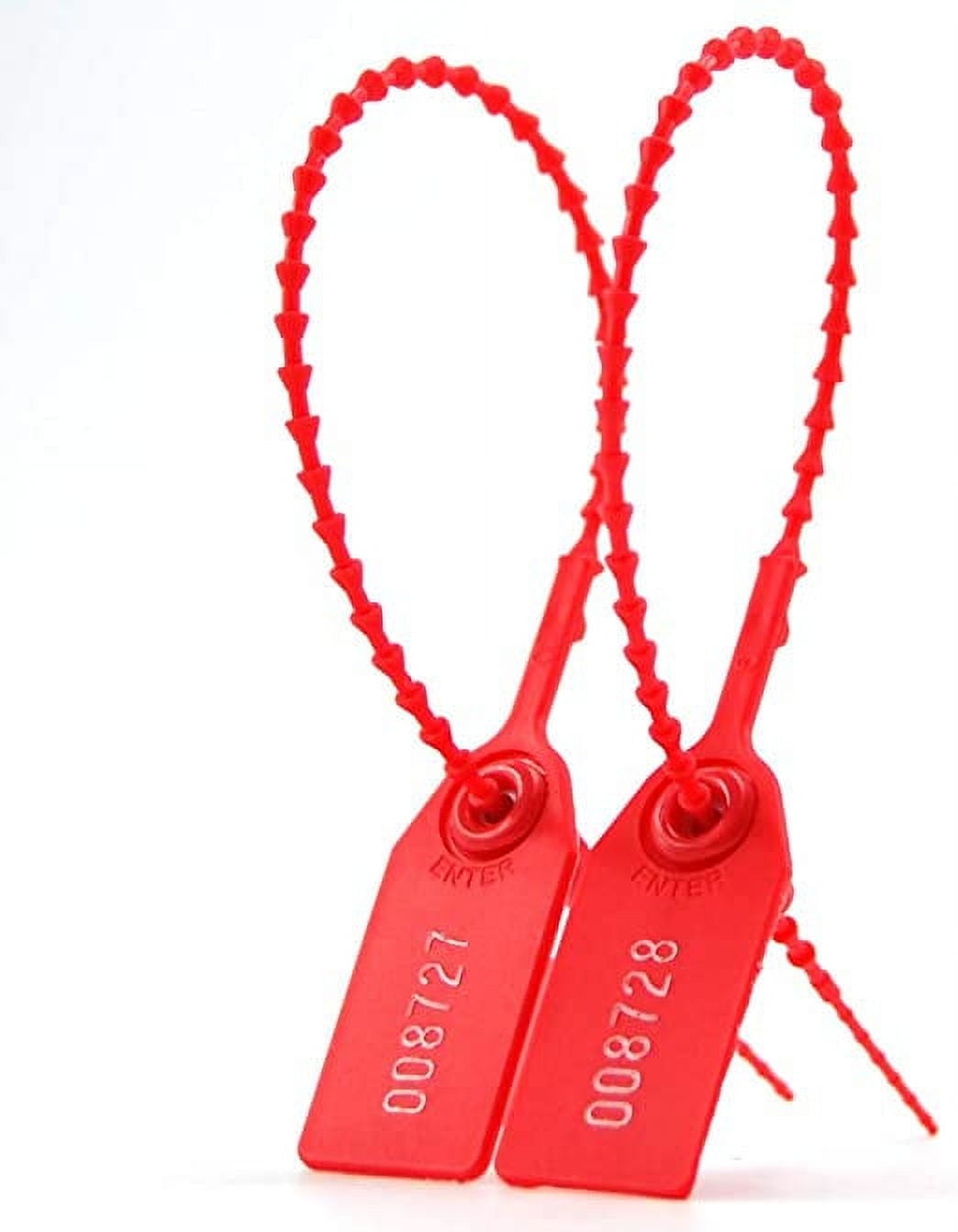 Fangxuee 100 Plastic Sabotage Seals Wegwerp Zelfsluitende