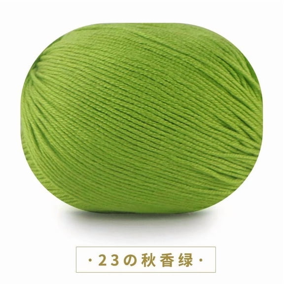 Xiao Hua 2 packs of 50g green soft wool blend yarn, scarf knitting yarn, and crochet project yarn, perfect for DIY scarves, hats, and knitted crafts