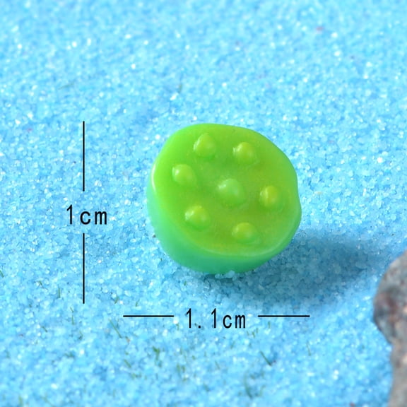 Xiao Hua 20-Piece Miniature Resin Lotus Pod Crafts, Hand-Drawn Fake Resin Plant Props, Miniature Landscape Decoration, Bonsai & Mini Garden DIY Decoration, 0.43 x 3.39 Inches