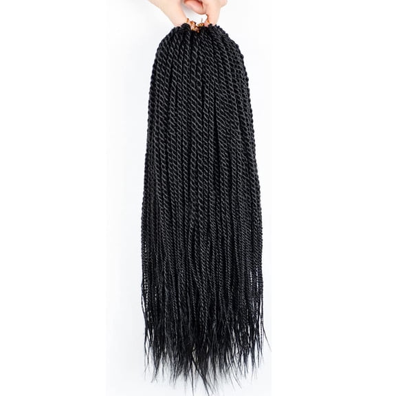 Xiao Hua 24inch Crochet Box Braids Hair pre looped Goddess Box Braids Crochet Braiding Hair 6 Packs Crochet Box Braids Box Braids Crochet HairBlack
