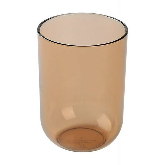 Xiao Hua 2Pcs Lightweight, Portable, Reusable Plastic Drinking Cup - Brown