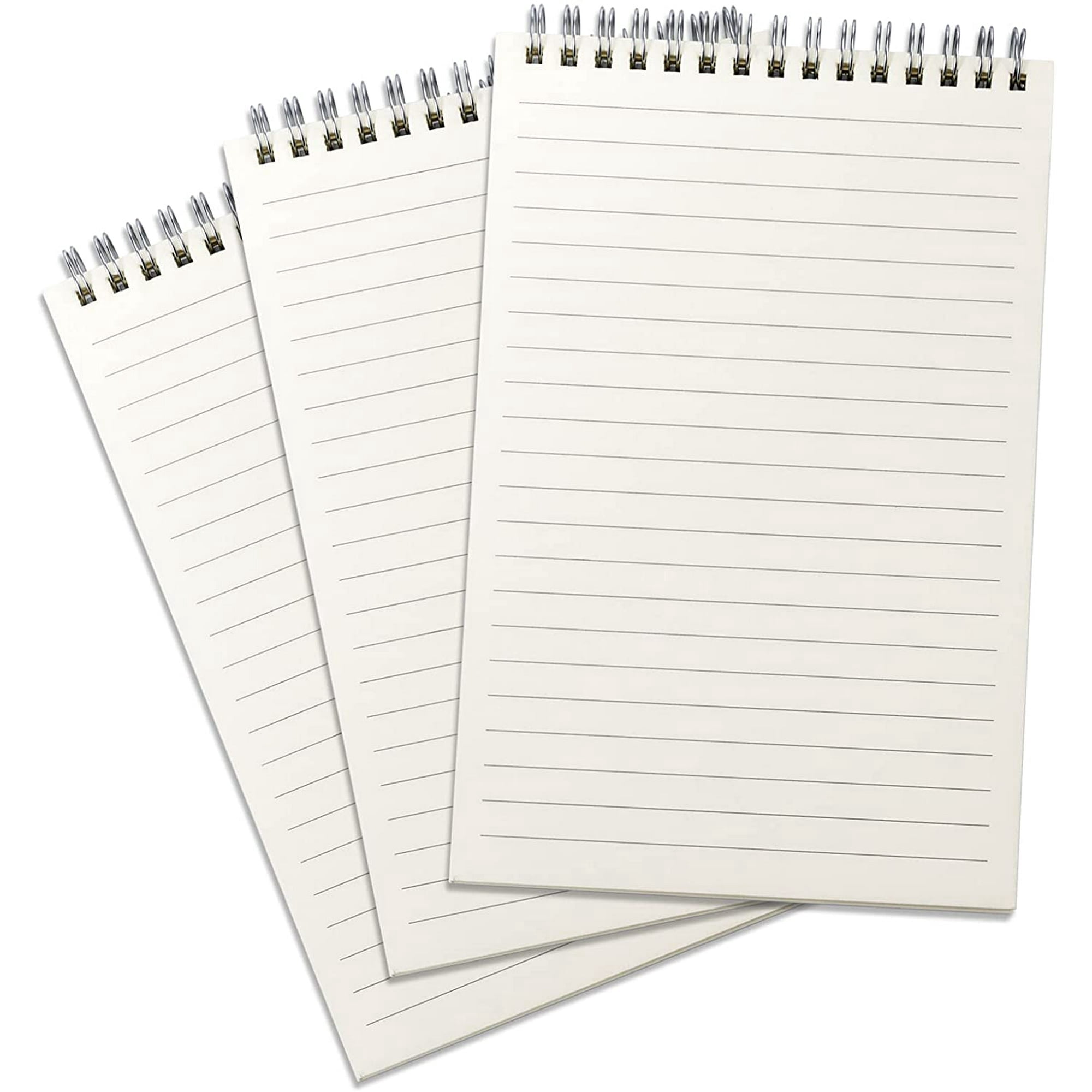Xiao Hua 3 top bound spiral notebooks, 8.2 inches x 5.8 inches, 80 sheets/160 pages, standard line spacing paper, A5 spiral notebook with horizontal lines, suitable for office supplies