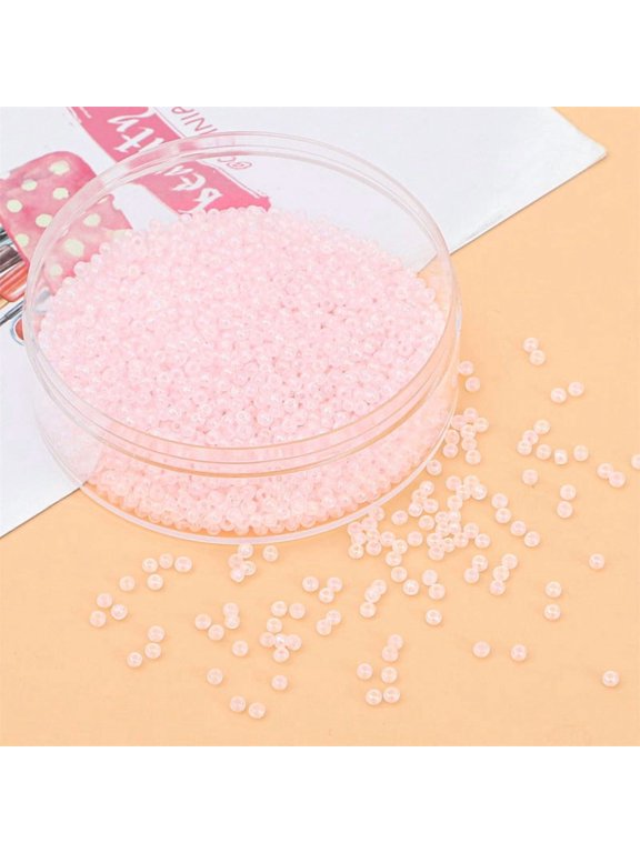 4Mm Glass Bead -20G, Ideal For Bead Embroidery, Tassels, Earrings, And Keychain Craftsmanship, Suitable For Jewelry Designers, Light Pink