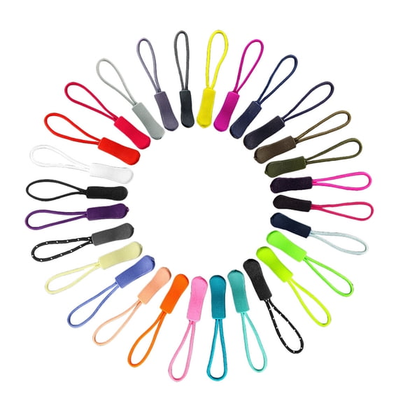 Xiao Hua 50 pieces of plastic zipper rope, heavy duty zipper extension cord for suitcase jacket, any color