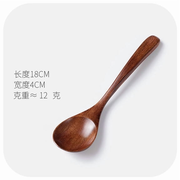 Xiao Hua 6-piece wooden cutlery set -7.09 * 1.57 inches - reusable portable camping and backpack cutlery, polished travel cutlery, suitable for farmhouse style dining table decoration