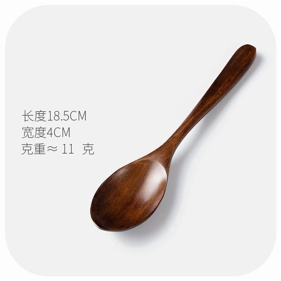 Xiao Hua 6-piece wooden cutlery set -7.28*1.57 inches - reusable portable camping and backpack cutlery, polished travel cutlery, suitable for farmhouse style dining table decoration