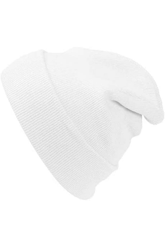 911 Unisex Plain 12 inch Long Beanie - Many Colors