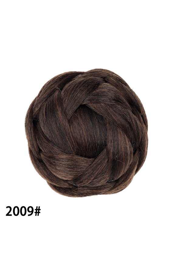 Artificial Hair Bun -1 Piece, 3.94 2.36 Inches, Hair Protection Headband, Suitable For Work, Professional And Casual Daily Use, Brown
