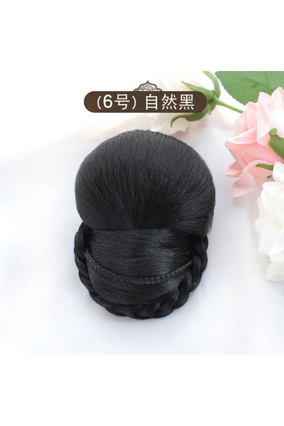 Artificial Hair Bun -1 Piece, 4.33 3.74 Inches, Hair Protection Headband, Suitable For Work, Professional And Casual Daily Use, Style 8
