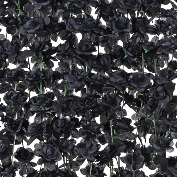 Xiao Hua Artificial Rose Vine -4 Pieces, 8.2 Feet, 45 Artificial Silk Roses, Ideal For Wedding Arches, Wall Hanging, Room Decoration, And Birthday Party DecorationStyle 6