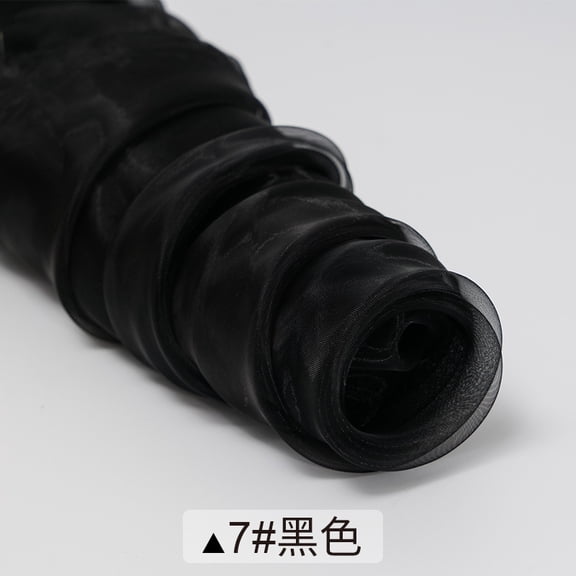 Xiao Hua Black Transparent Mesh Fabric -1 Piece, 39.37 59.06 Inches, Perfect For Wedding Dresses, Pillowcases, Tablecloths, And Diy Crafts Sewing Projects