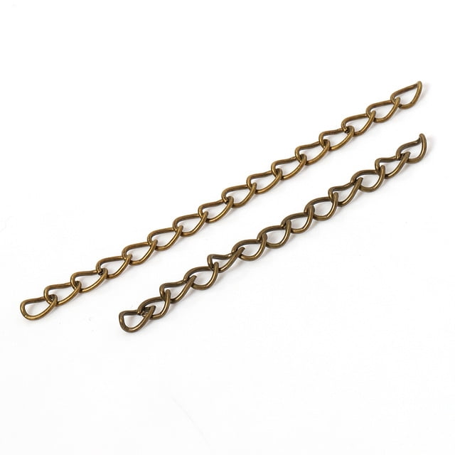 Xiao Hua Bronze Tail Chain Extension Chain 100PCS-2.76*0.14 inch ...