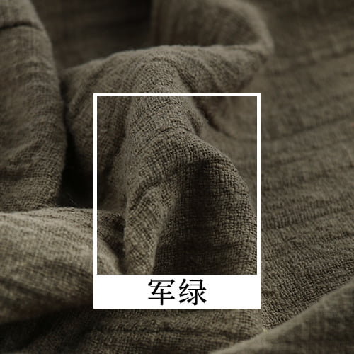Xiao Hua Cotton Hemp Sewing Clothing Fabric -1 piece, 39.37 51.18 inches, Dark Green, DIY home decoration materials such as tablecloths, dresses, shirts, napkins, etc