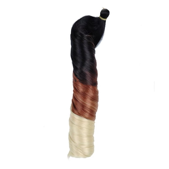 Xiao Hua Crochet Hair Extensions -1 Piece, 26 Inches Long, Bohemian Crochet Braided Hair, Non Shedding Crochet Braided Wig, Hair Protection Styling Curly Synthetic Wig, Style 33