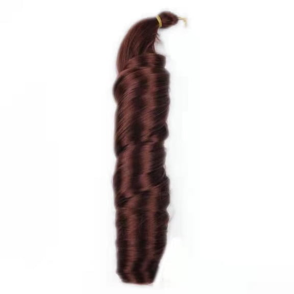 Xiao Hua Crochet Hair Extensions -1 Piece, 26 Inches Long, Bohemian Crochet Braided Hair, Non Shedding Crochet Braided Wig, Hair Protection Styling Curly Synthetic Wig, Style 8