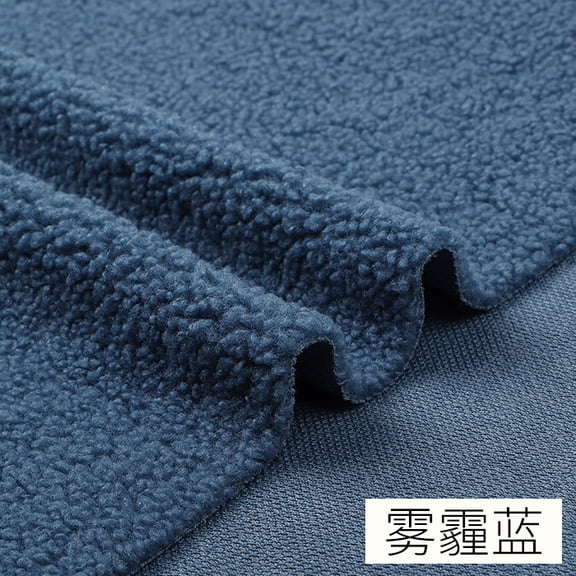 Xiao Hua Dark Blue single-sided plush fabric -1 piece, 39.37 62.99 inches thick plush fabric, soft warm blanket, vest DIY home decoration and plush toy production