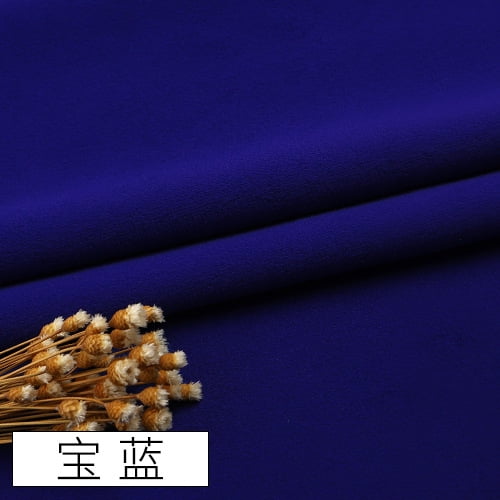 Xiao Hua Dark Blue soft velvet fabric -1 piece, 39.37 60.24 inches, soft and smooth elastic fabric, suitable for clothing interiors, weddings, and vintage projects