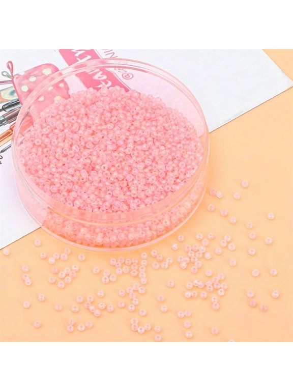 Deep Pink 4Mm Glass Bead -20G, Ideal For Bead Embroidery, Tassels, Earrings, And Keychain Craftsmanship, Suitable For Jewelry Designers