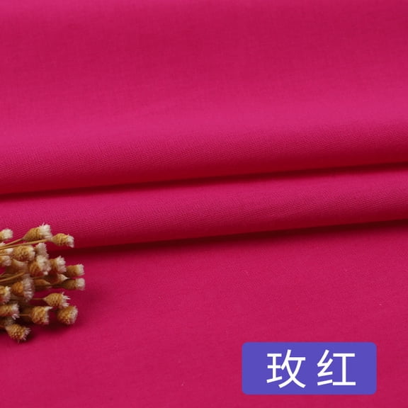 Xiao Hua Deep Pink breathable cotton lining fabric -1 piece, 39.37 59.06 inches pure cotton lining, lightweight and easy to cut and sew, DIY craft napkin