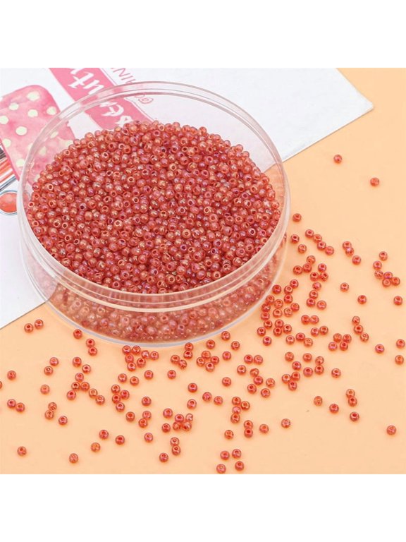 Deep Red 2Mm Glass Bead -20G, Ideal For Bead Embroidery, Tassels, Earrings, And Keychain Craftsmanship, Suitable For Jewelry Designers
