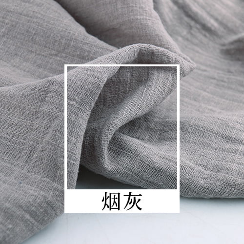 Xiao Hua Gray Cotton Hemp Sewing Clothing Fabric -1 piece, 39.37 51.18 inches, DIY home decoration materials such as tablecloths, dresses, shirts, napkins, etc