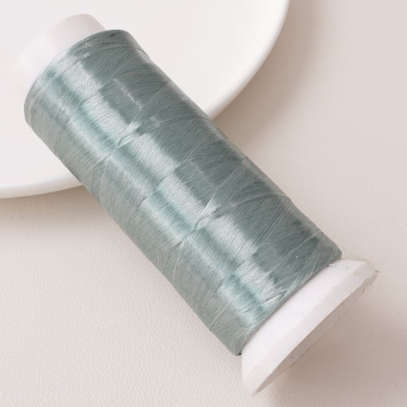 Xiao Hua Gray Embroidery Thread -1 Roll, 1312.34Yd Long, Polyester Velvet Thread, Used For Hand Embroidery, Bead Thread, And Various Diy Crafts Decorative Stitching