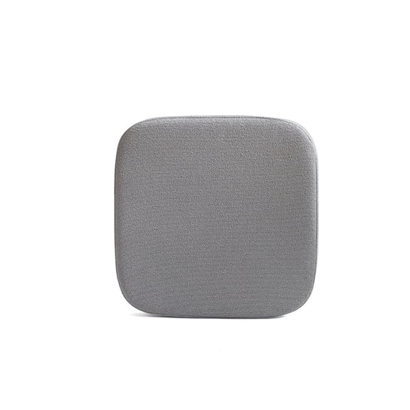 Xiao Hua Gray memory sponge filled cushion -1 piece, 15.75 * 15.75 * 1.57 inches, non slip silicone bottom, suitable for living room, bedroom, kitchen decoration