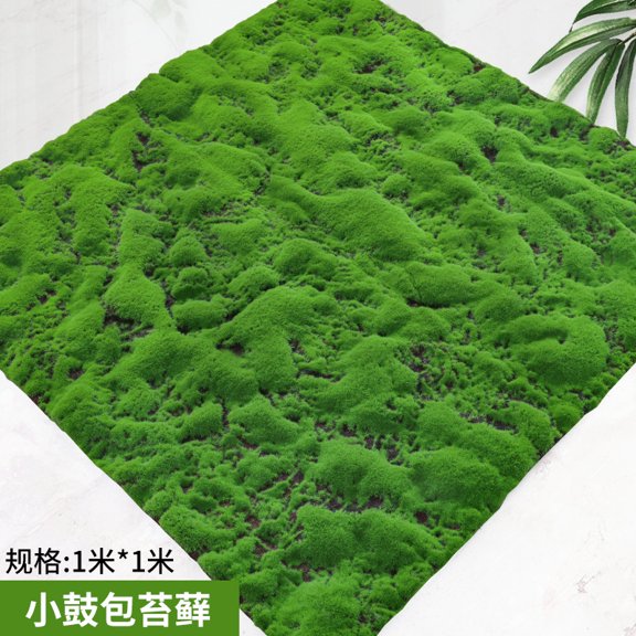 Xiao Hua Green Artificial Moss Floor Mat -1 Piece, 39.37 39.37 Inches, With Natural Appearance Texture, Very Suitable For Indoor And Outdoor Decoration, Diy Craft Grass Mat, Style 11
